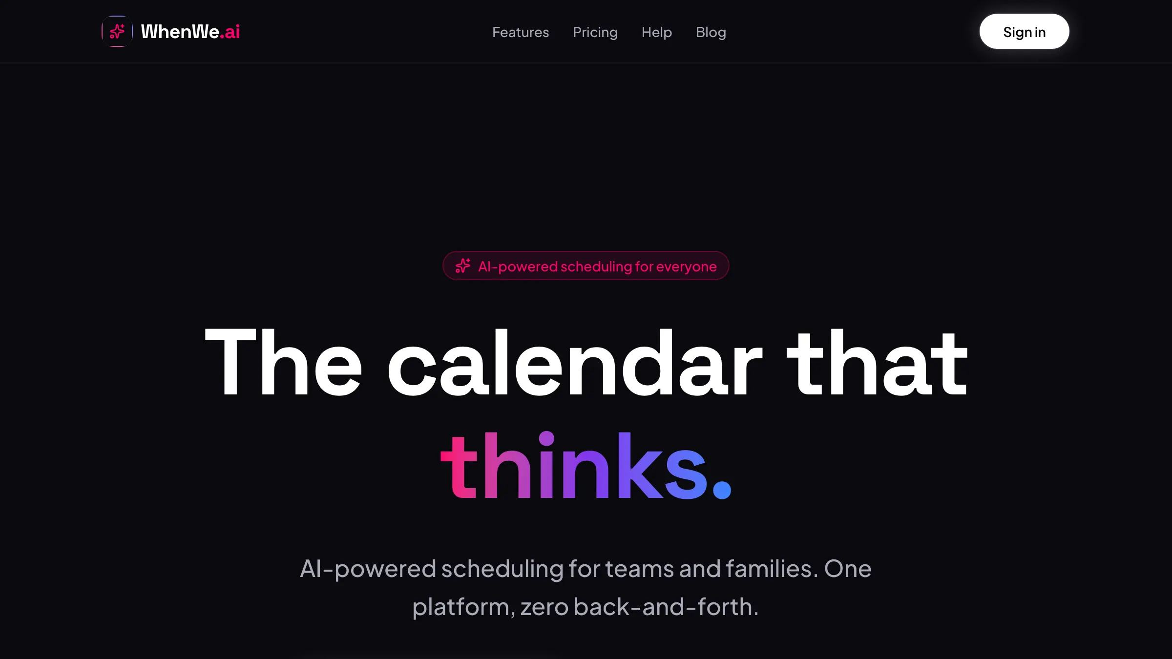 WhenWe — group availability and scheduling app for friends and family